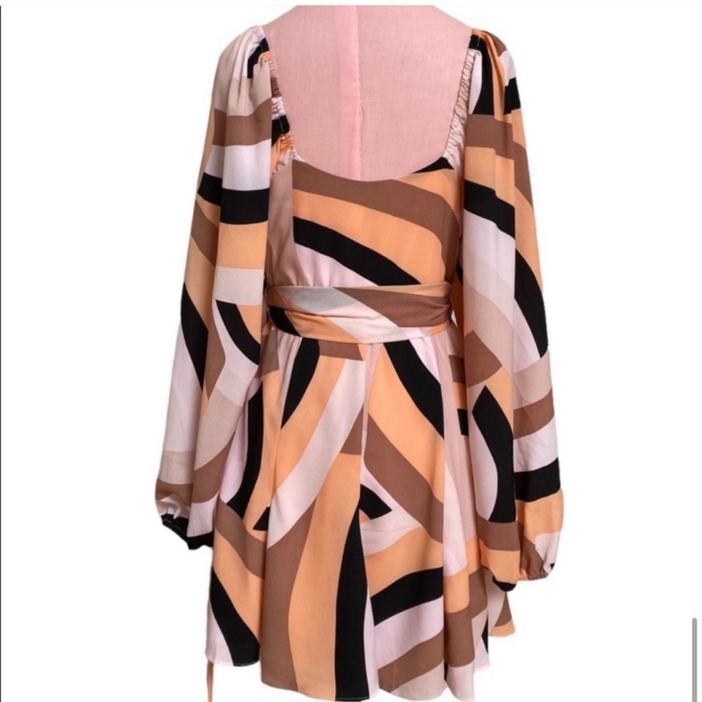 Anthropologie Hutch Geo Wrap Mini Dress - Picture 3 of 5